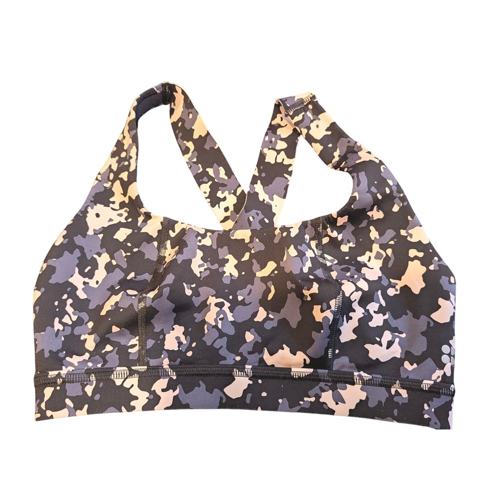 Sweaty Betty Sports Bra Workout Medium Impact Camo‎ Print Activewear